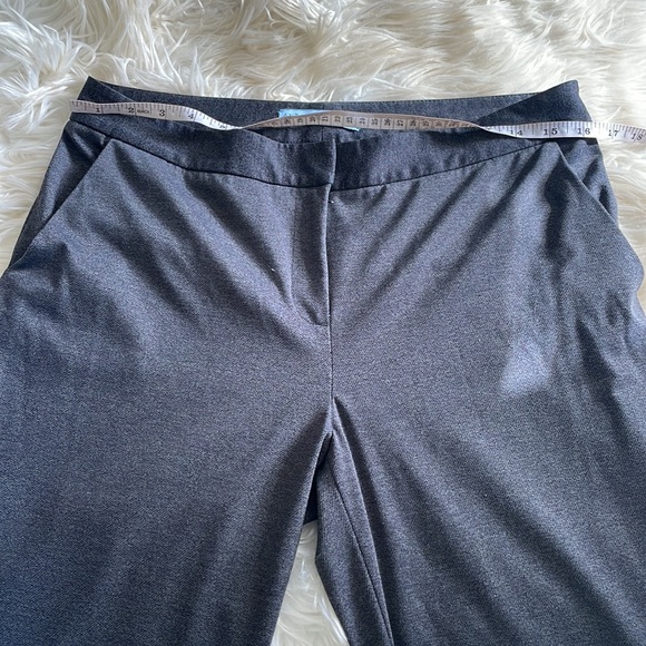 Antonio Melani grey charcoal business career work pants boot cut flare leg sz 8 - Picture 13 of 17